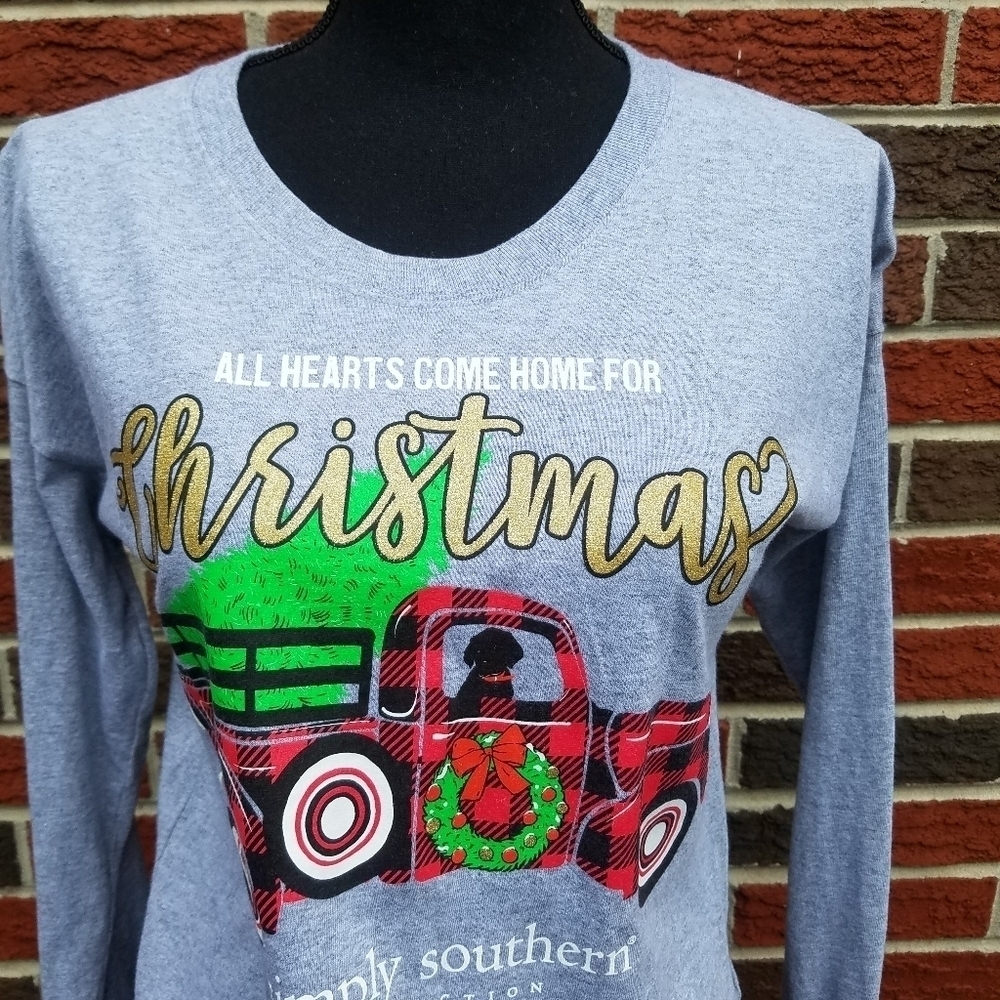 Simply Southern  cropped Christmas t-shirt